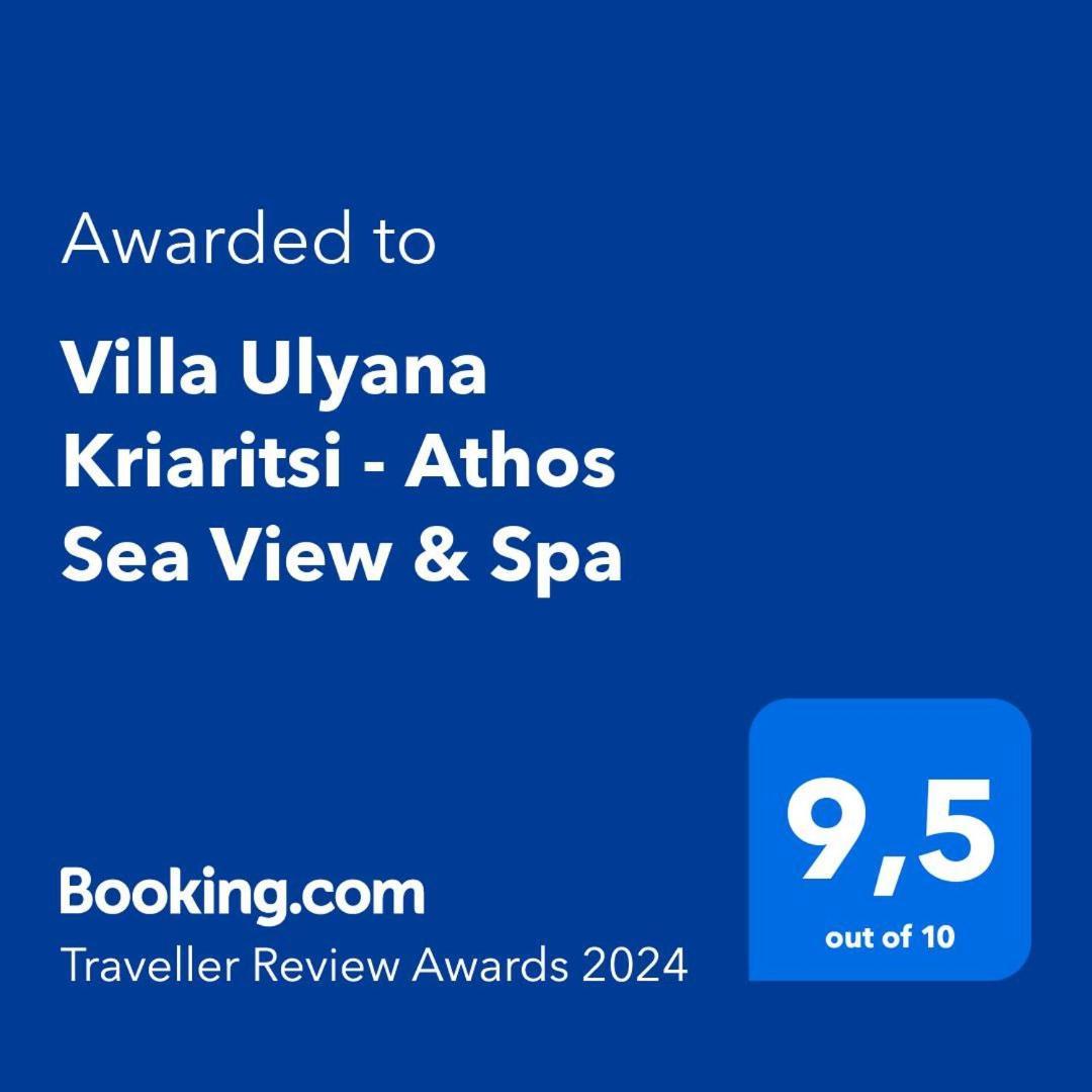 Villa Ulyana Kriaritsi - Athos Sea View & Spa Exterior photo